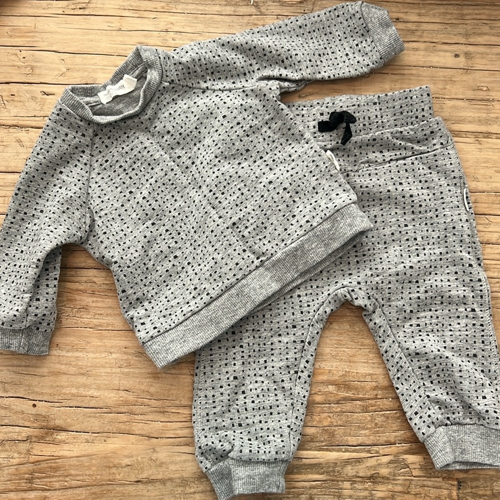 Miles Baby-Grey/Black Set